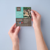 造園園芸家の樹木外科医の園芸家フライヤー チラシ (手)