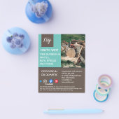 造園園芸家の樹木外科医の園芸家フライヤー チラシ (シングル)