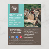 造園園芸家の樹木外科医の園芸家フライヤー チラシ (正面)