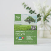 造園園芸家の樹木外科医の園芸家フライヤー ポストカード (スタンド正面)