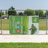 造園園芸家の樹木外科医の園芸家フライヤー 横断幕 (インサイチュ)