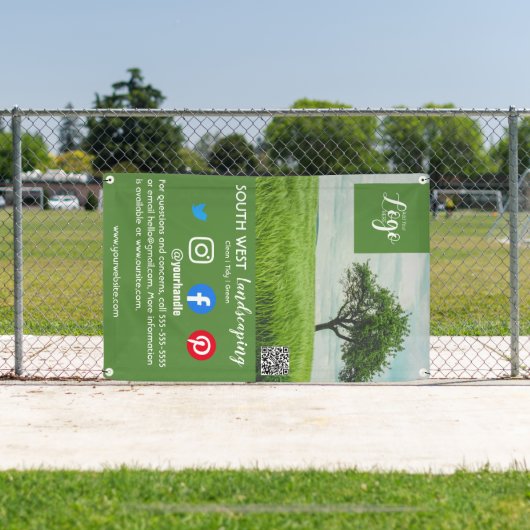 造園園芸家の樹木外科医の園芸家フライヤー 横断幕 (インサイチュ)