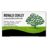 造園園芸 |ツリーロゴ マグネット名刺 (正面)