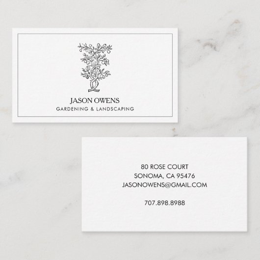 造園園芸 名刺 (正面/裏面)