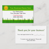 造園契約者パーソナライズされた名刺 名刺 (正面/裏面)