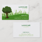 造園家の木の草のきれいな自然 名刺 (正面/裏面)