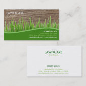 造園家の草の木製のきれいな自然 名刺 (正面/裏面)