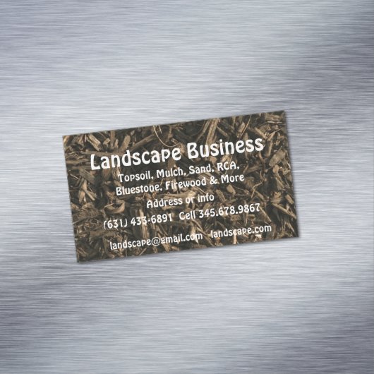 造園工事業 マグネット名刺 (インサイチュ)