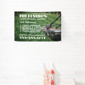 造園師 芝生の手入れとメンテナンス バナー 横断幕 (インサイチュ)