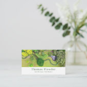 造園庭園、庭師、園芸家 名刺 (スタンド正面)