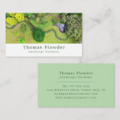 造園庭園、庭師、園芸家 名刺 (正面/裏面)