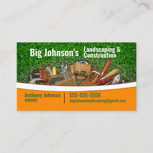 造園建築名刺 名刺 (正面)