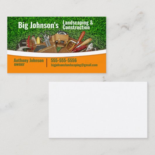 造園建築名刺 名刺 (正面/裏面)