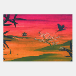 造園日本の美術 ラッピングペーパーシート