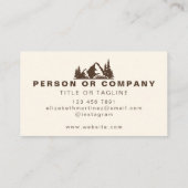 造園木刈りカスタム気にヤード 名刺 (裏面)