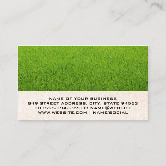 造園植樹 名刺 (裏面)