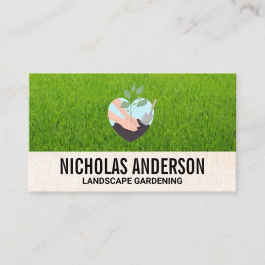 造園植樹 名刺 (正面)