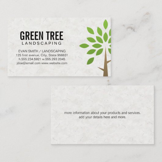 造園構造 | ツリーアイコン 名刺 (正面/裏面)