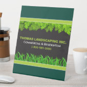 造園気にの芝生のサイン 台座サイン (インサイチュ)