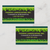 造園気にの芝生のサイン 名刺 (正面/裏面)