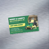 造園気に芝刈り名刺 マグネット名刺 (インサイチュ)