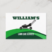 造園気に芝刈り機テンプレート名刺 名刺 (正面)