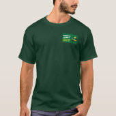 造園気に芝刈テンプレート Tシャツ (正面)