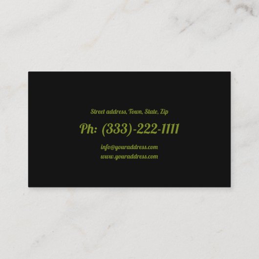 造園気に芝庭師名刺 名刺 (裏面)