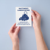 造園芝刈りコマーシャルモーワースモール チラシ (手)