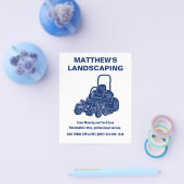 造園芝刈りコマーシャルモーワースモール チラシ (シングル)