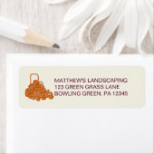 造園芝刈り事業差出人住所 ラベル (インサイチュ)