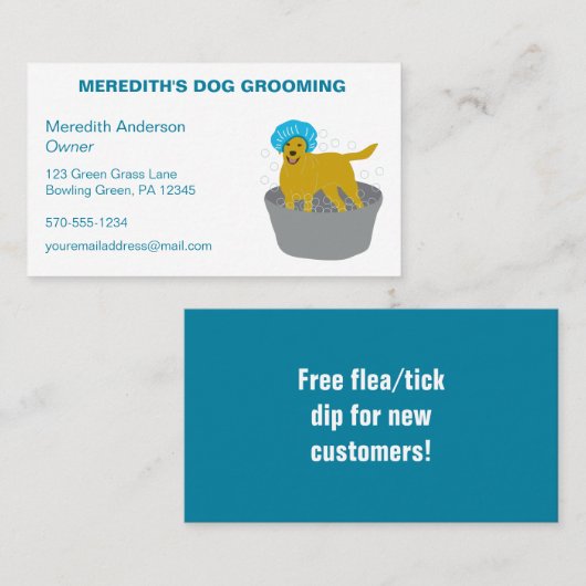 造園芝刈り業務用モーア 名刺 (正面/裏面)