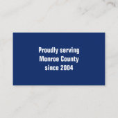 造園芝刈り業務用モーア 名刺 (裏面)