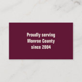 造園芝刈り業務用モーア 名刺 (裏面)