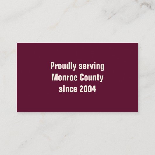 造園芝刈り業務用モーア 名刺 (裏面)