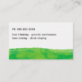 造園芝刈り樹刈りガーデニング 名刺 (裏面)