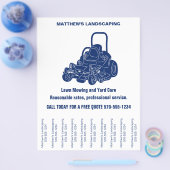 造園芝刈り飛行機（切り取り帯付き） チラシ (シングル)