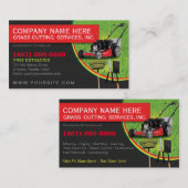 造園芝刈気にり機の名刺テンプレート 名刺 (正面/裏面)