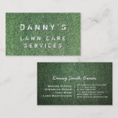 造園芝刈気にり機の名刺テンプレート 名刺 (正面/裏面)