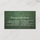 造園芝刈気にり機の名刺テンプレート 名刺 (裏面)