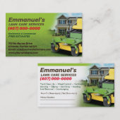 造園芝気に刈り機の名刺テンプレート 名刺 (正面/裏面)