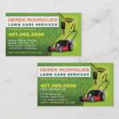 造園芝気に刈り機の名刺テンプレート 名刺 (正面/裏面)