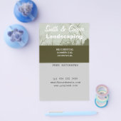 造園芝生園芸気にパーソナライズされた園 チラシ (シングル)