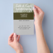 造園芝生園芸気にパーソナライズされた園 チラシ (ハンドル)