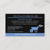 造園芝生気に名刺 名刺 (裏面)