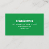 造園芝生気に園作 名刺 (裏面)