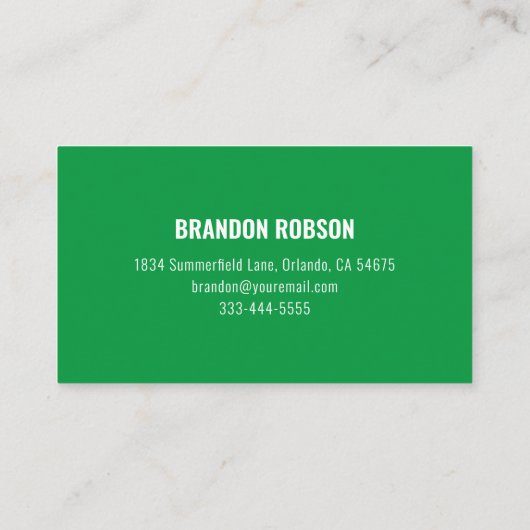 造園芝生気に園作 名刺 (裏面)