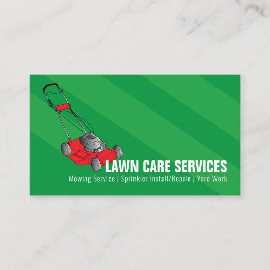 造園芝生気に園作 名刺 (正面)