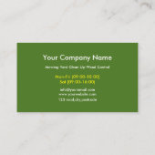 造園芝生気に園作 名刺 (裏面)