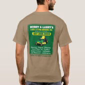 造園芝生気に草刈りテンプレートドライ Tシャツ (裏面)